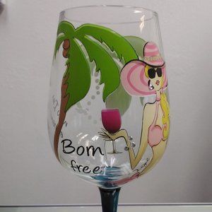 LONG stem priceless Wine glass